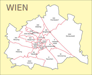  Wien Bezirkskarte