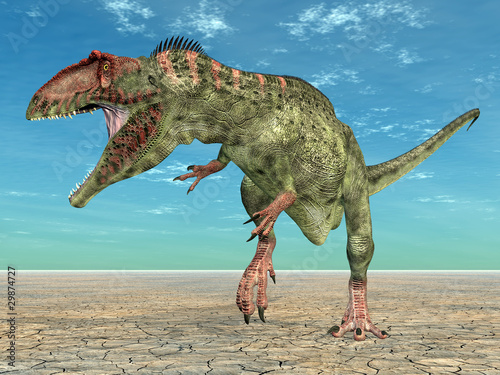 Naklejka samoprzylepna Dinozaur giganotozaur