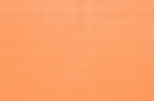 Full Frame Orange Cinderblock Wall