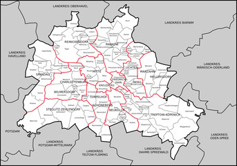  Berlin Bezirke Ortsteile
