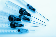Closeup Of Syringes