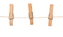 Clothespin On Clothesline