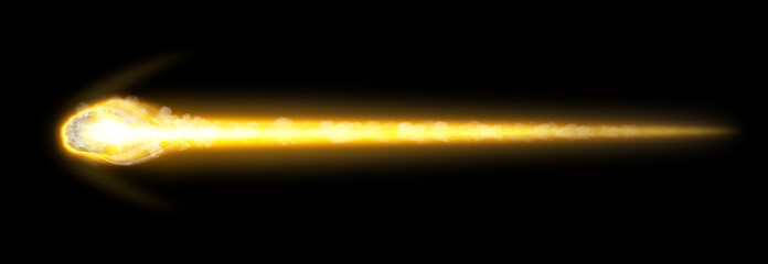 Wall Mural - asteroid on a black background