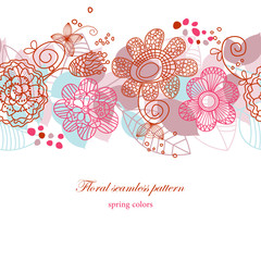 Poster - Floral seamless pattern