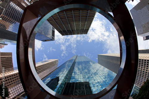Fotografía Modern Architecture and Office Buildings in Downtown Houston
