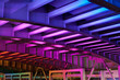 LED colored illuminated tunnel in San Francisco