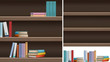 © InnaOgando - Books, Bookshelf pattern