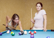 Women Playing Billiards