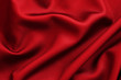 Tissu soie rouge