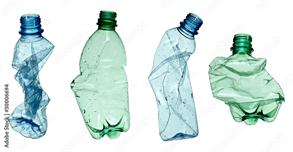 empty used trash bottle ecology environment - obrazy, fototapety, plakaty 
