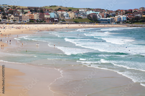 Obraz na płótnie canvas czteroczęściowy "tetraptyk" Bondi beach w sydney