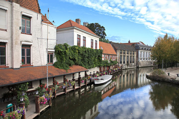 Fototapete - Bruges canal, Belgium