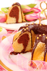 Wall Mural - marble  ring cake for easter