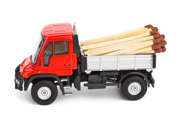 Poster - Toy car truck with match