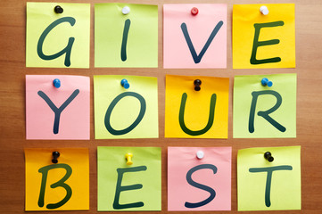 Give your best