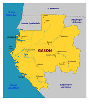 Carte Du Gabon