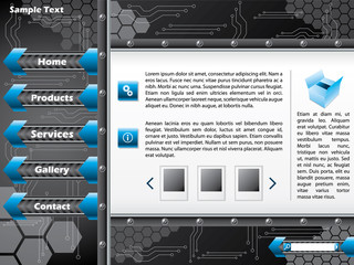 technology web template design
