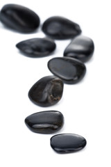 Wall Mural - black spa stones isolated