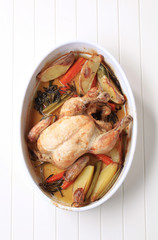 Poster - Oven-baked chicken and vegetables