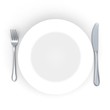 © DNY3D - 3d Place setting with plate, knife and fork