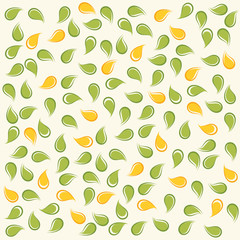 Canvas Print - seamless leaf pattern
