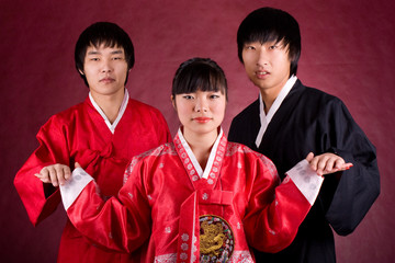 Asian traditional couple