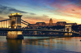 Budapest at sunset.