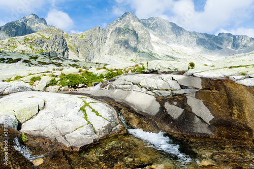 Board z aluminiowym obramowaniem Mała zimna dolina, vysoke tatry (wysokie tatry), słowacja