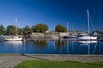 Sticker - harbour of Kristiansand, Norway