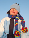 Winter portrait of a boy