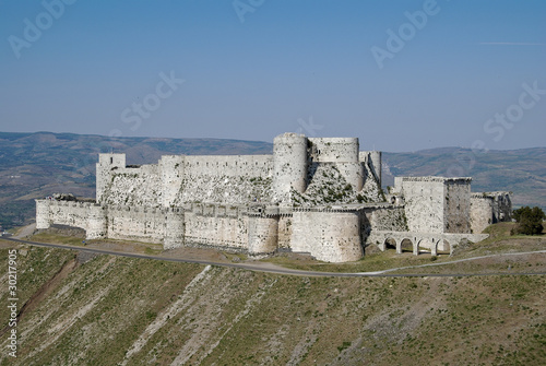 Obraz na płótnie canvas Crak de chevalier / crusader castle, syria, syria