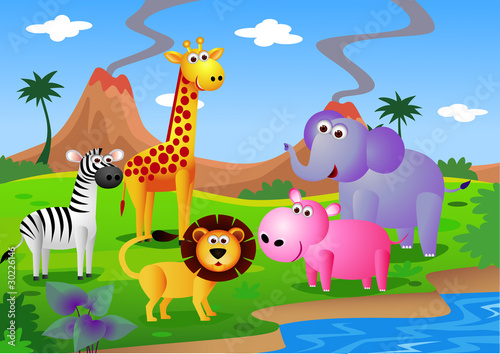 Tapeta ścienna Safari africa