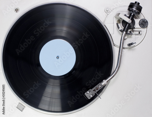 Obrazy gramofon  widok-z-gory-odtwarzacza-plyt-gramofonowych