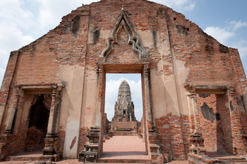 Wat Rajaburana in Ayutthaya, Thailand