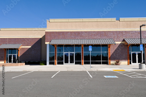 Fotografie, Obraz New Shopping Center made of Brick Facade
