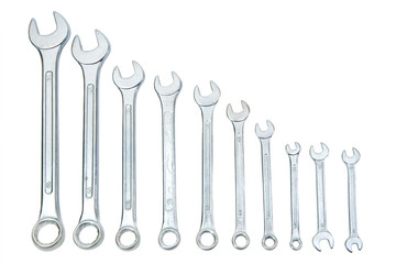 a set of wrenches