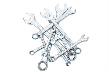 a set of wrenches