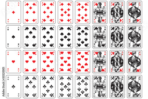Spielkarten Herz Karo Pik Kreuz Kaufen Sie Diese Vektorgrafik Und Finden Sie Ahnliche Vektorgrafiken Auf Adobe Stock Adobe Stock