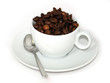 Kaffee Bohnen im Häferl