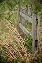 Wooden Fence In Field