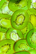 Fresh pieces kiwi fruit