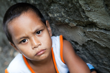 Wall Mural - Young Asian boy portrait