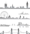 Very Detailed London skyline
