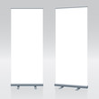 © CallahanLounge - Vector blank roll up banner display template for designers