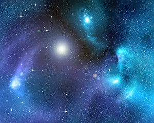 Wall Mural - starry background of deep outer space