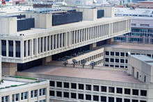 J Edgar Hoover FBI Building Above Washington DC