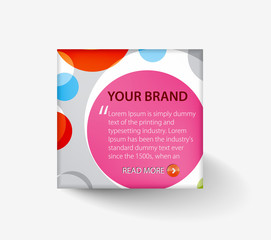 Canvas Print - advertis layout design template