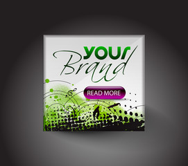 Wall Mural - advertise layout design template