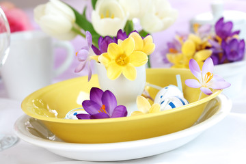 Wall Mural - Easter place setting