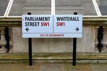 Whitehall Streetsign In London